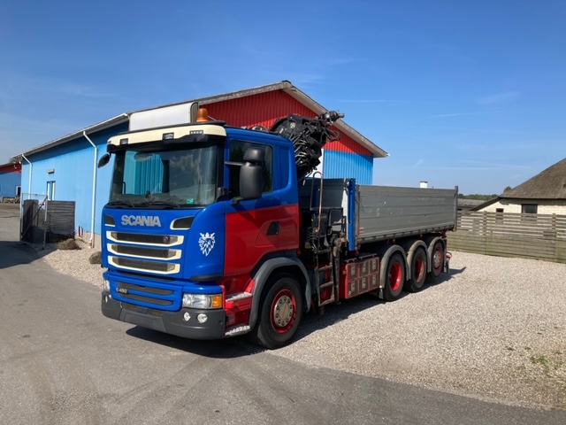 Scania G450 8X4 - Kran og tiplad - HIAB 244 EP-5